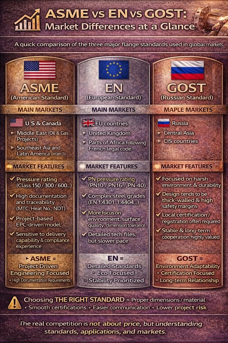 AmandaGe270913's tweet photo. 📊 ASME vs EN vs GOST
#Flange #FlangeStandard #ASME #ENStandard #GOST #PipingSystem #PipelineEngineering #OilAndGasIndustry #EPCProject #ProjectBased #ExportBusiness #IndustrialFittings #B2BManufacturing #EngineeringKnowledge https://t.co/LXpD1coeEZ