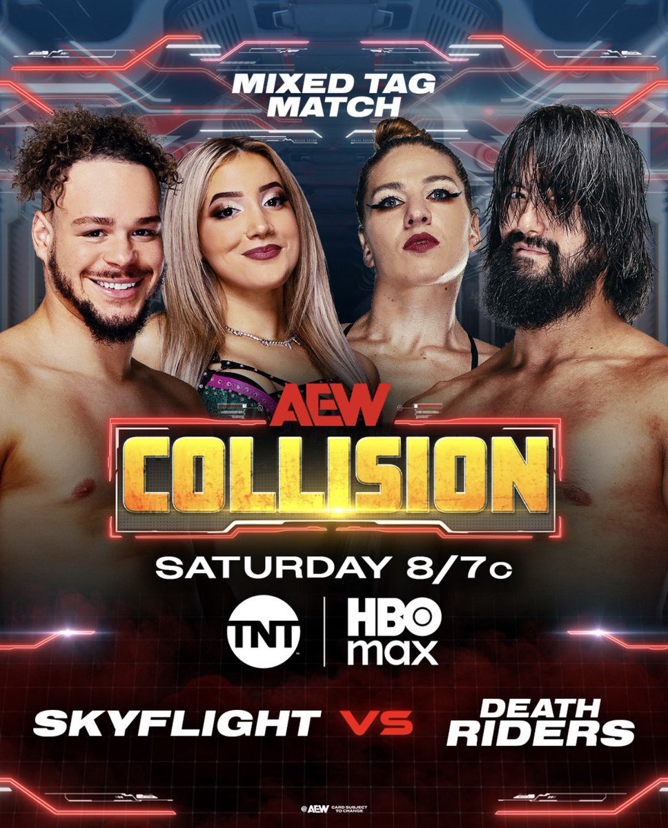 RealDealKrew's tweet image. Zayda Steel Graps This Weekend on AEW Collision 🖤