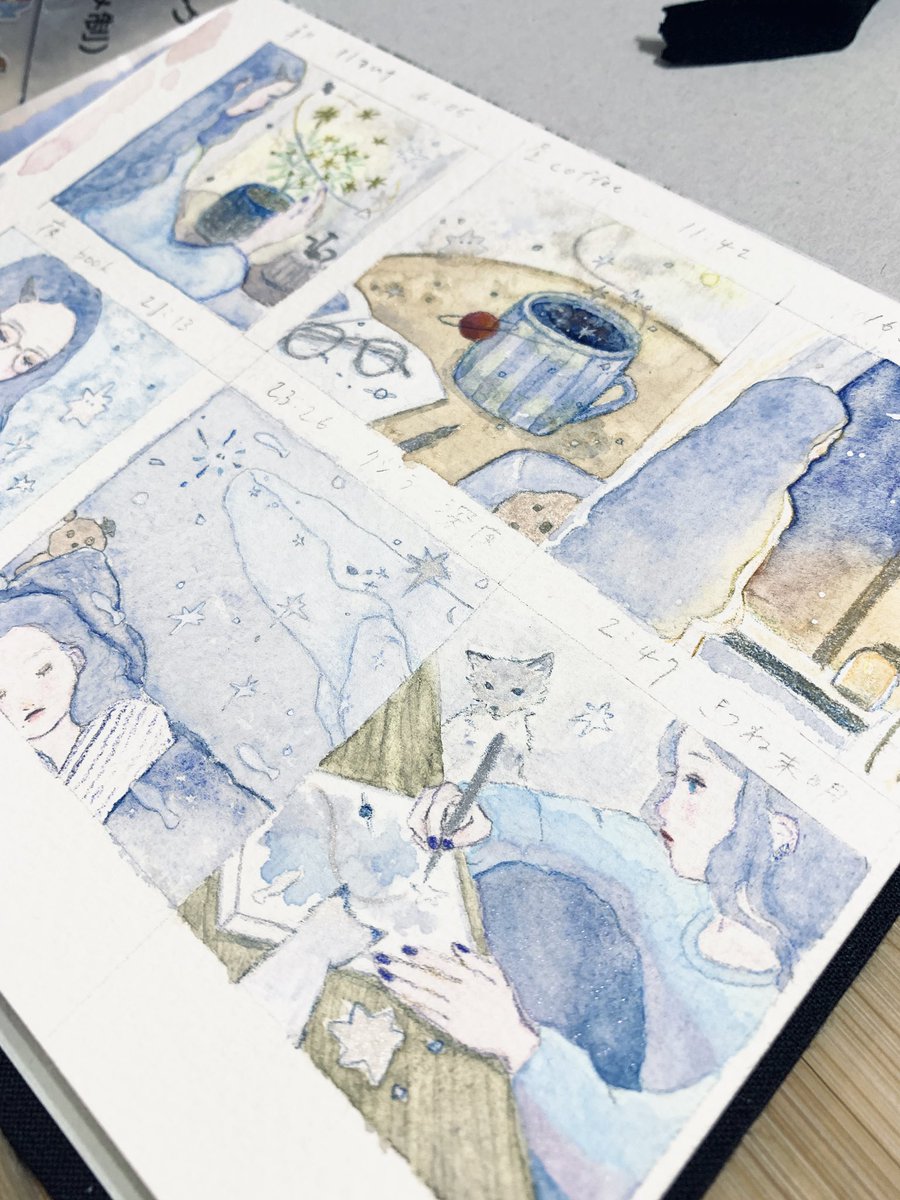 完成できた…🌌💙 手一杯で告知もお品書きも間に合ってないけど、2月8日