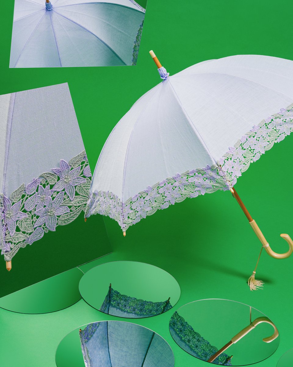 26SS小物アイテム先行公開／ 【3月中旬発売予定】 日傘 クレマチス