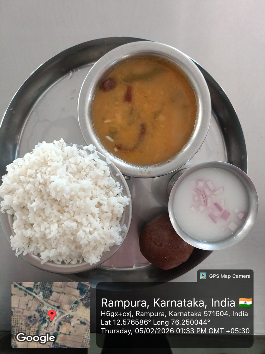 MDRS118RAMPURA's tweet photo. 05/02/2026
Afternoon lunch https://t.co/Htw1HuYZTo