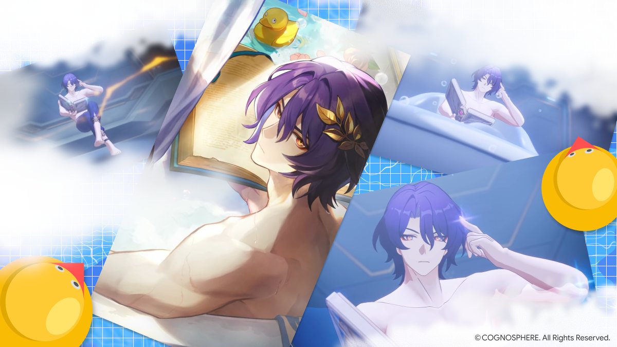 2 月 6 日は #お風呂の日 ですね！
入浴は血行が促進されたりリラックスできたり、
身体に良い効果がたくさんあります◎

みなさんも Dr.レイシオを見習って
四の五の言わずにお風呂に入りましょう🛀

#崩壊スターレイル

▼Dr.レイシオの入浴シーン以外はゲームでチェック！
play.google.com/store/apps/det…