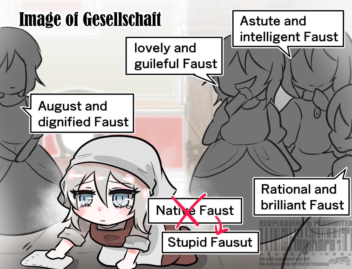 「Image of Gesellschaft」

9章後のゲゼルシャフトのイメージ。
負けないで、僕らのファウスト👻

#Limbus_Company 
#LimbusCompany