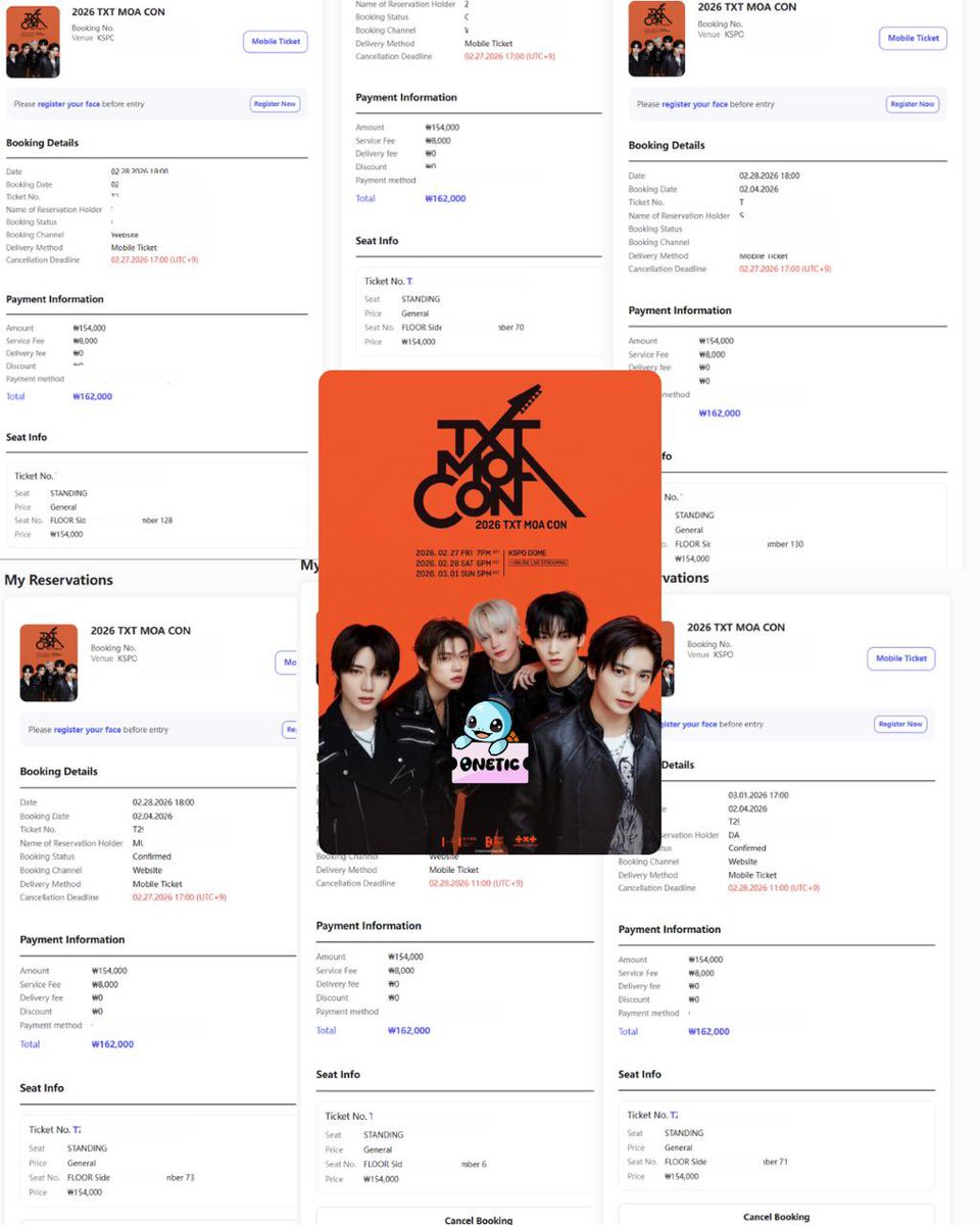 TXT MOA CON SEOUL

All orders secured with some low queues!

✅Transfer tickets with low queues available! 

DM for more info!