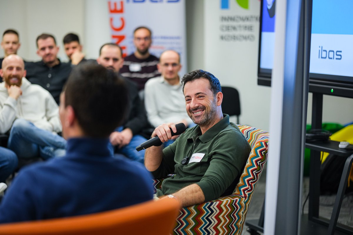 StartupGrindPRN's tweet photo. WHAT. A. NIGHT. 💥 Startup Grind hosted Mr. Mergim Cahani last night @ICKosovo. Mergim is a visionary tech entrepreneur widely recognized as the driving force behind the digitalization of the Albanian-speaking Balkans. Thank you, Mergim, for bringing so much joy and inspiration. https://t.co/d0PLYytgsd
