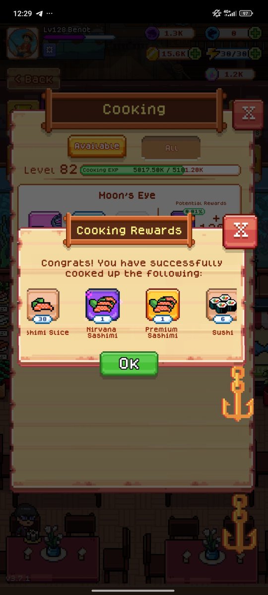 Today is the result of cooking fishing and spinning daily rida, the results are quite good for today🙌

<a href="/FishingFrenzyCo/">Fishing Frenzy</a> <a href="/xderek/">Derek 🗺️</a> <a href="/Ronin_Network/">Ronin</a>