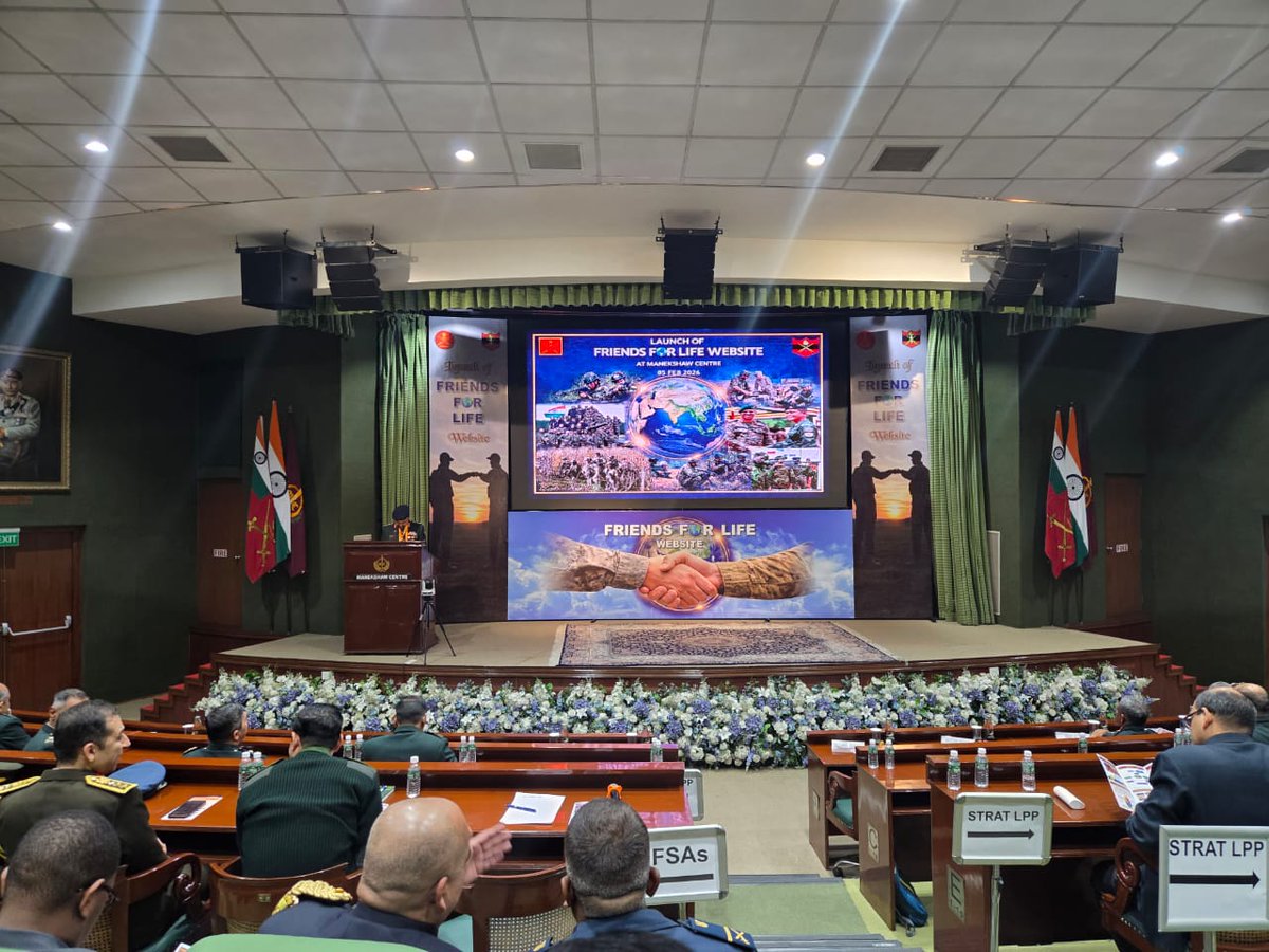 FijiHCIndia's tweet photo. Counsellor attended the launch of the Friends For Life website by Indian Army’s ARTRAC, aimed at strengthening lifelong ties between training establishments and Friendly Foreign Country (FFC) alumni. The platform enables continued engagement, feedback and collaboration. https://t.co/jjjYpL3Tyc