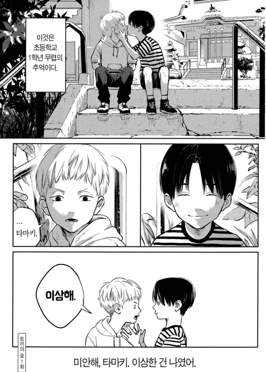 css3510's tweet photo. 소꿉친구 좋아하면 토끼의 숲도 봐야함..
첫 도입부 미쳤다 생각해 
미안해, 타마키. 이상한 건 나였어 https://t.co/VeyUYXolKT