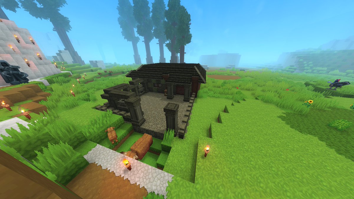 amemma697's tweet photo. Simple blacksmith build im currently working on! #Hytale https://t.co/Rag8ME3aCh