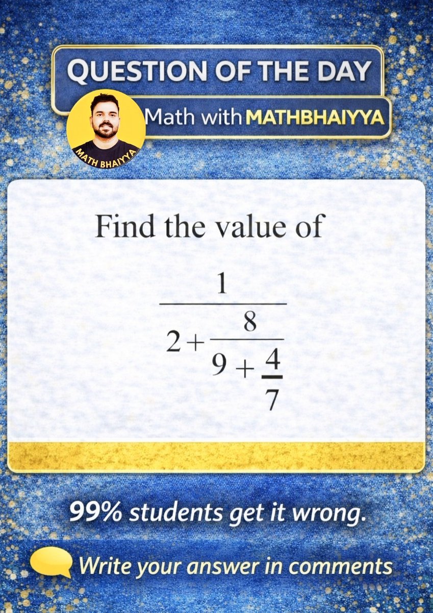 MathBhaiyya's tweet photo. Question of the day. 
.
.
.
#math #mathematics #mathproblems https://t.co/n3Zp7iDmgX