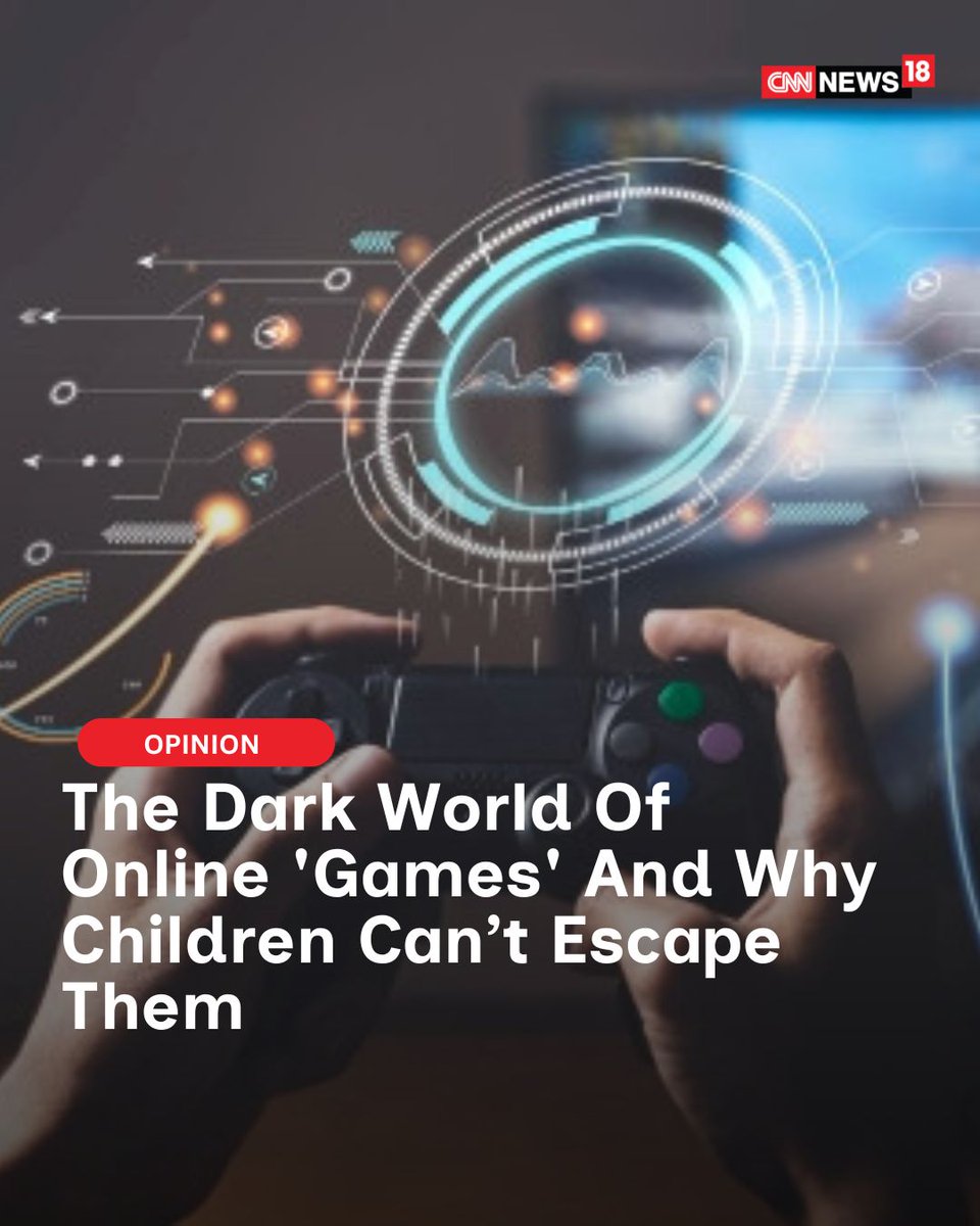 CNNnews18's tweet image. The Dark World Of Online 'Games' And Why Children Can’t Escape Them

#OnlineGaming #GamingAddiction #Games | @GrihaAtul writes

news18.com/opinion/opinio…