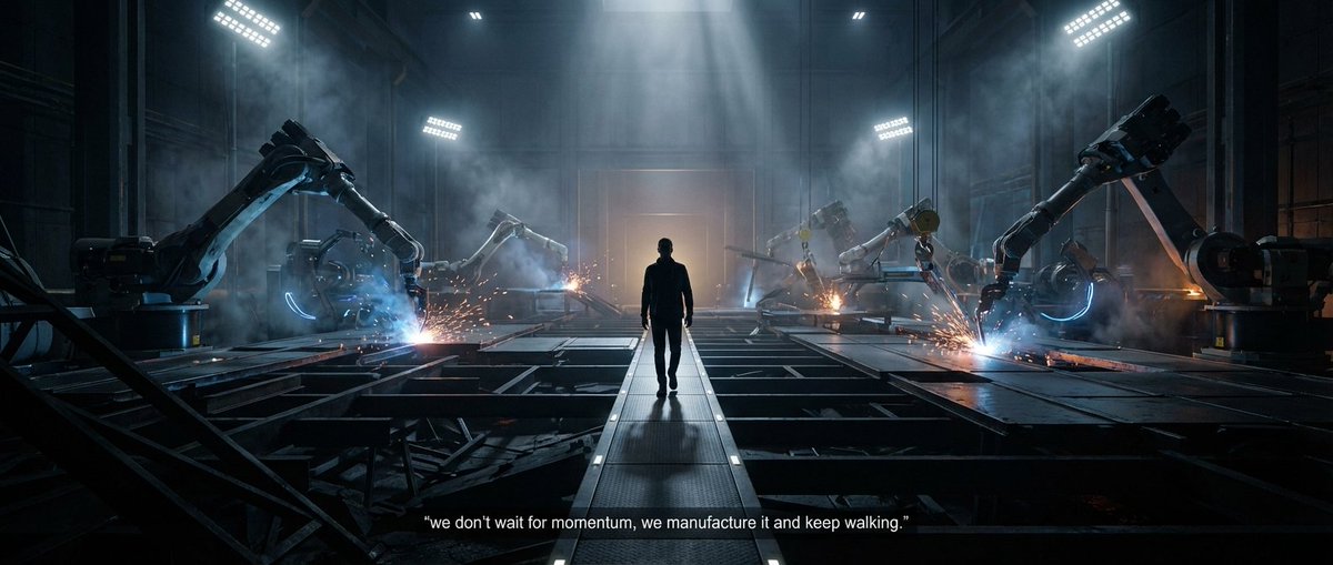 we don’t wait for momentum, we manufacture it and keep walking.