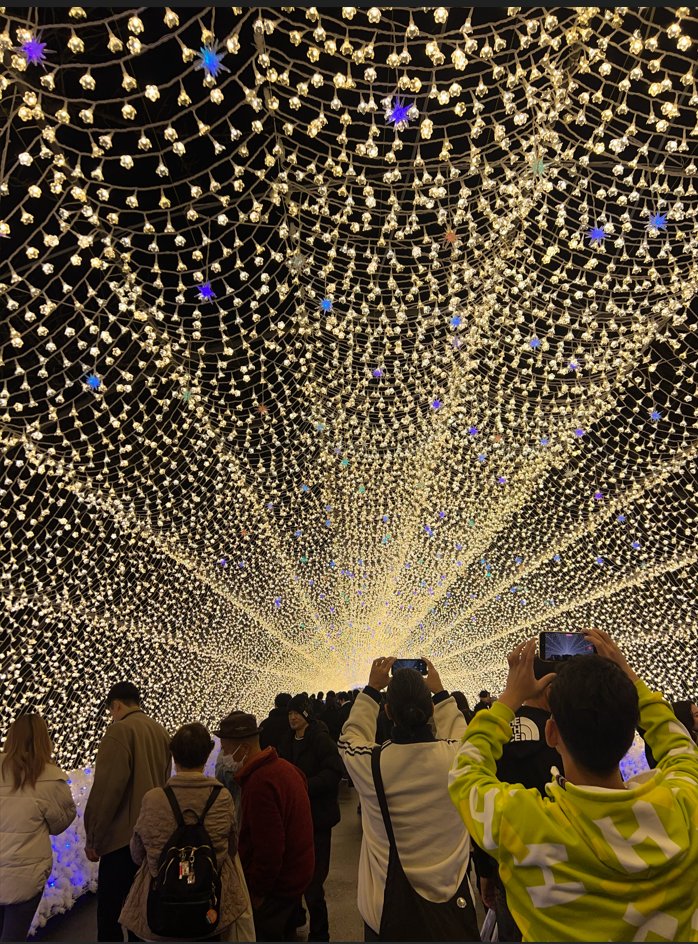 FtripJapanTour's tweet photo. ✨ Nabana no Sato hosts Japan’s largest winter illumination, where millions of LED lights transform the gardens into an immersive nightscape. The 2025–2026 highlight is the massive “ZIPANGU” display, plus the Brilliant Road tunnel and River of Light.

#NabanaNoSato https://t.co/kiRkmX3Mrq