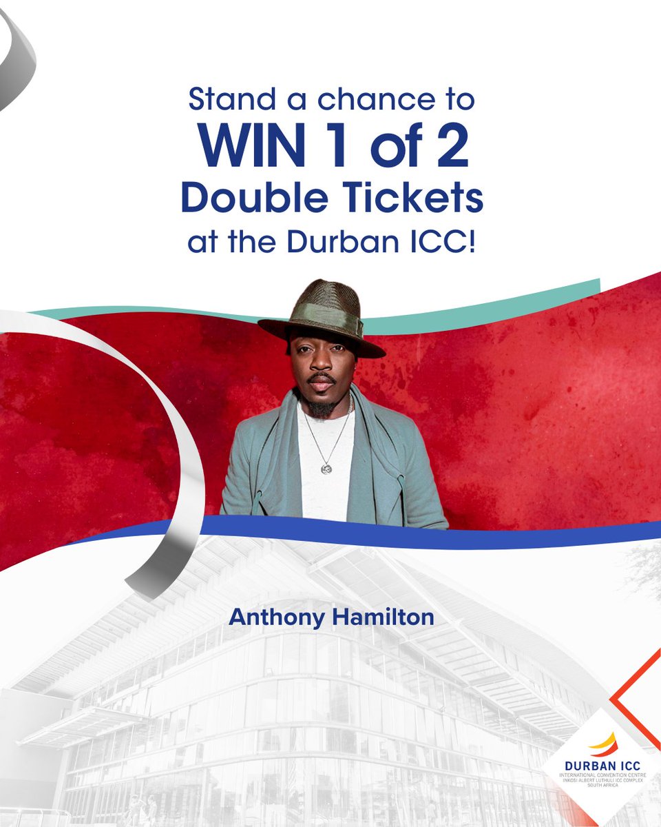 Win 1 of 2 double tickets to the Anthony Hamilton live in Durban, hosted at the Durban ICC on 28 February 2026. All you have to do is comment on this post with your favourite Anthony Hamilton song &amp; tag the person you’d love to go with!

Winner to be announced 25/02/2026
