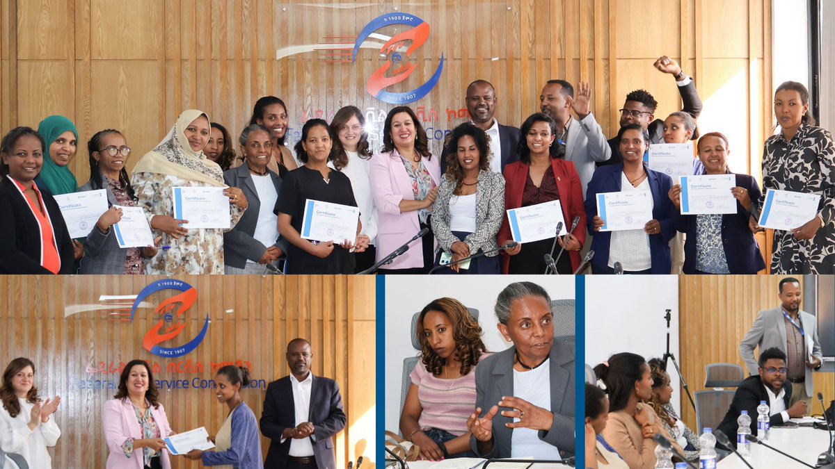 Empowering Ethiopia’s digital future! The Women Digital Champions prog led by UNDP &amp; FCSC concludes. A core of female civil servants trained, certified as trainers ready to deepen digital skills across Ethiopia’s civil service. Come partner, Together we do more 🤝#FutureSmart