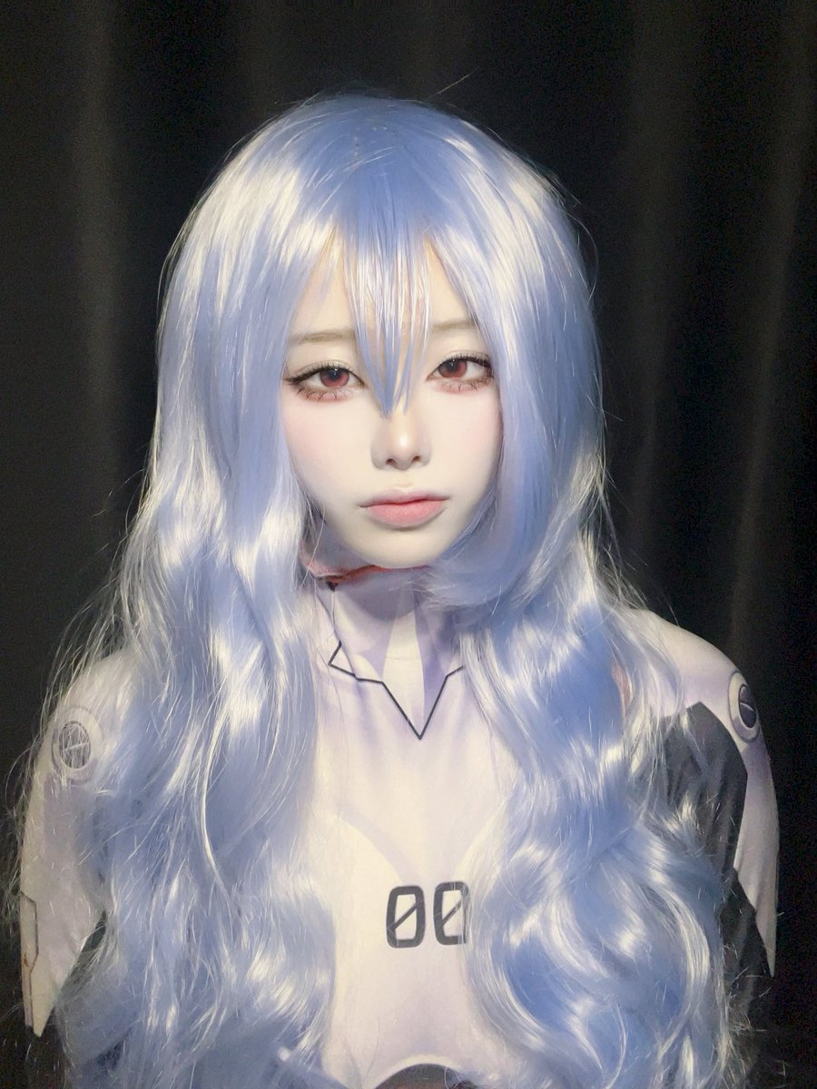 cu10v3's tweet image. 에반게리온 아야나미레이 코스프레를 해봤어요 부끄