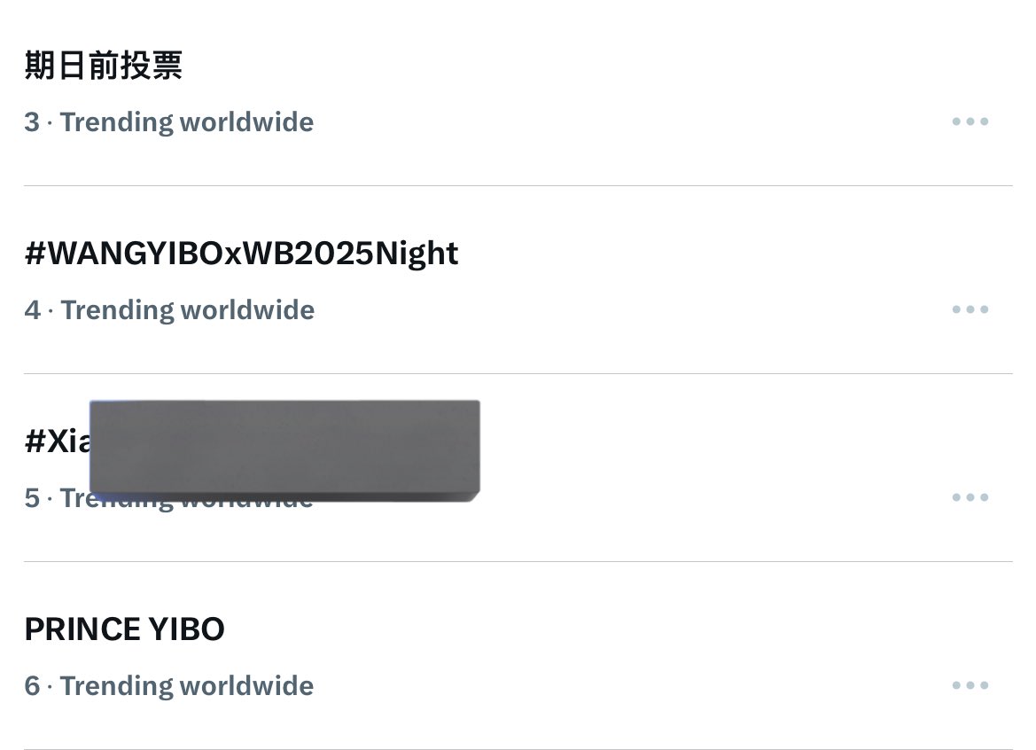 the tag and tagline currently trending worldwide!! emperor yibo is currently the highest trend right now! 🥰

PRINCE YIBO 
#WANGYIBOxWB2025Night