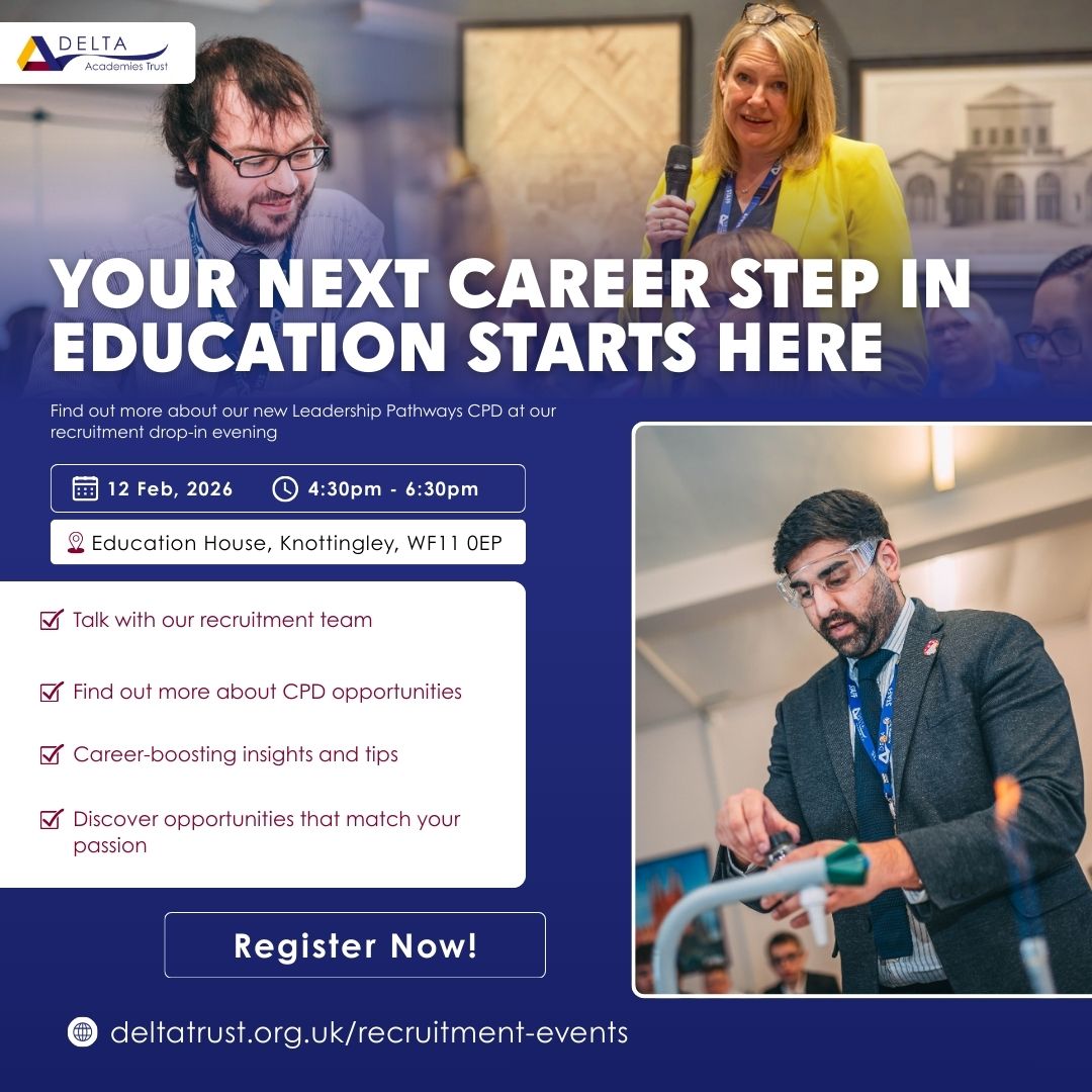 Delta Academies Trust Recruitment tweet media