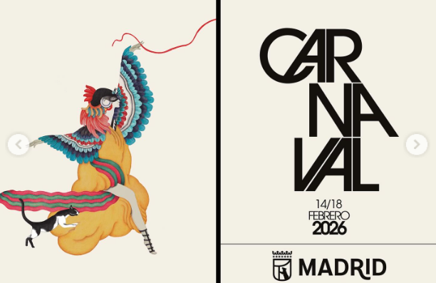 MadridProyecta's tweet photo. 🔎Qué chulada de cartel. La ilustradora es Carmen García Huerta.

Un baile de máscaras inspirado en los años 20 es la imagen que anuncia la llegada del carnaval.

ℹ️https://t.co/gsVATLRRyP
🗨️https://t.co/uoMCRGFpa5 https://t.co/rhw1DNOaar