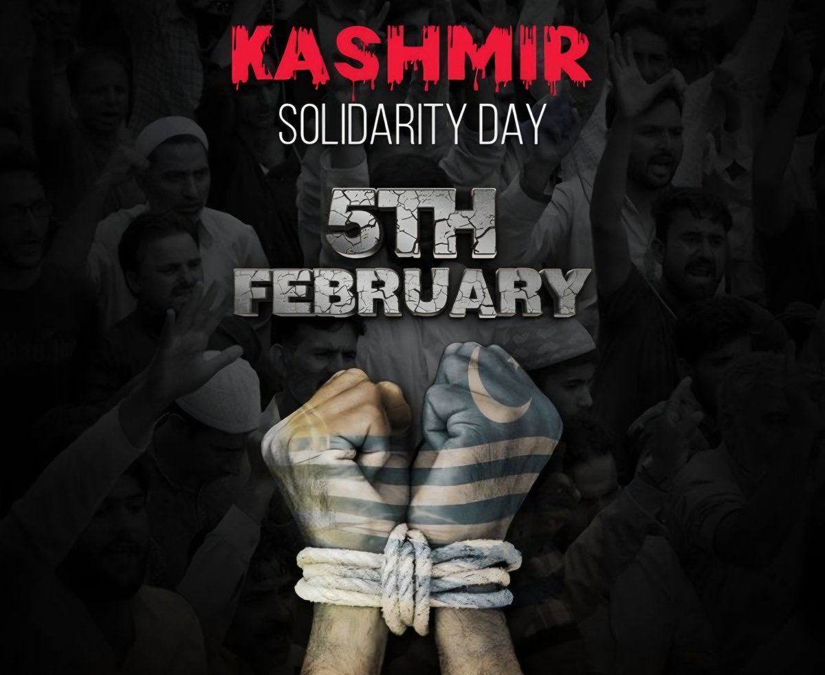 پاکستان پیپلز پارٹی ہمیشہ کشمیری عوام کی جدوجہدِ آزادی، حقِ خودارادیت اور بنیادی انسانی حقوق کی مضبوط آواز رہی ہے اور رہے گی۔ ہم ہر فورم پر کشمیریوں کے ساتھ کھڑے ہیں، یہ صرف مؤقف نہیں ہمارا عزم ہے۔
<a href="/BBhuttoZardari/">Bilawal Bhutto Zardari</a>
 #KashmirSolidarityDay