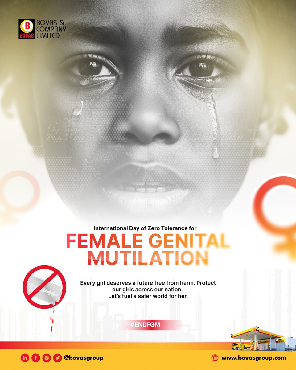 Some wounds don’t bleed on the outside, but they last a lifetime.
Today, we stand for every girl whose future deserves safety, dignity, and choice.
Zero tolerance. Zero excuses. Zero silence.

Let’s protect her tomorrow by speaking up today.

#EndFGM #ZeroTolerance