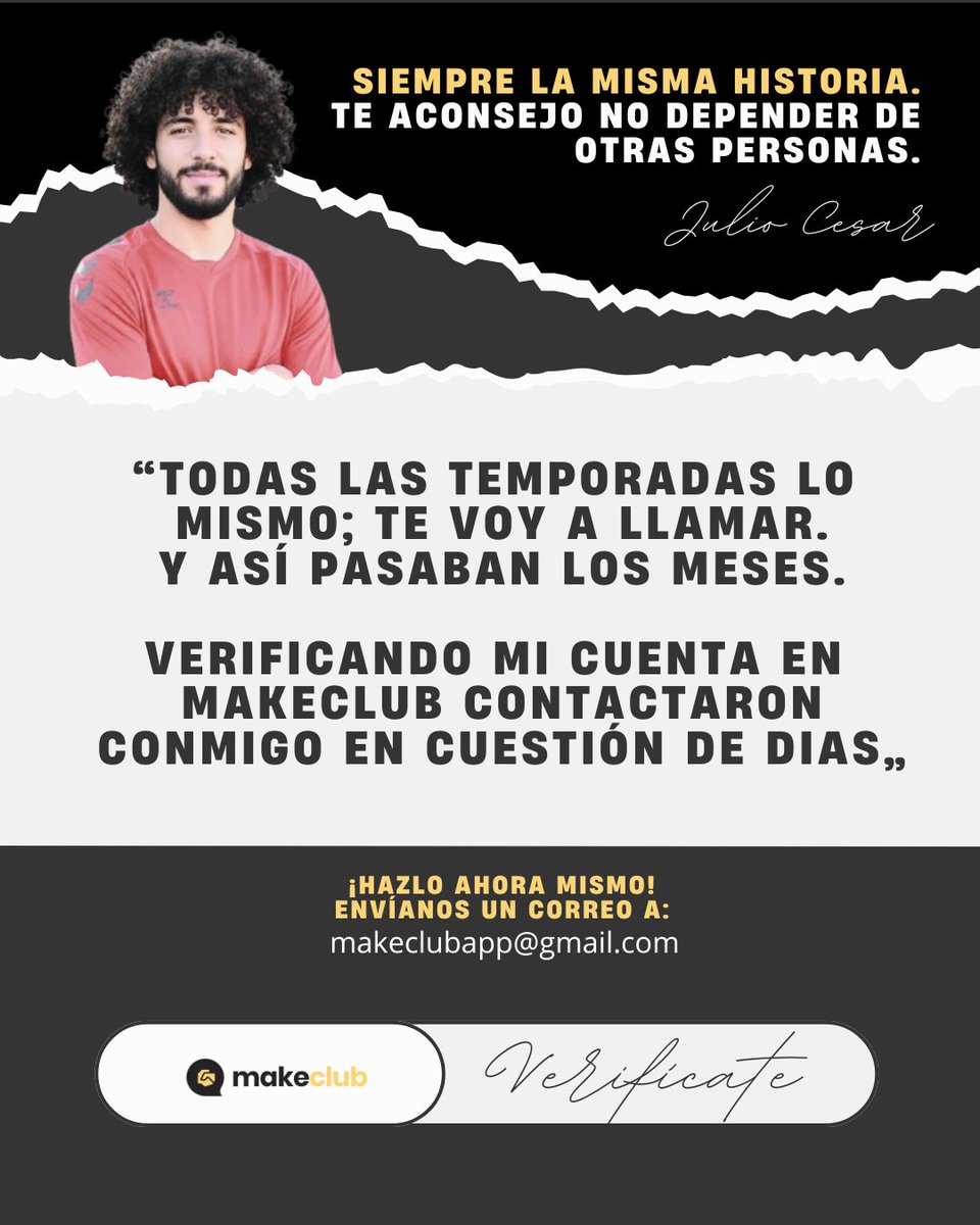 No necesitas representantes para que te vean en España. 

 Necesitas visibilidad y orden. Y eso hoy ya existe.  

👉 Escríbenos a info@makeclub.app