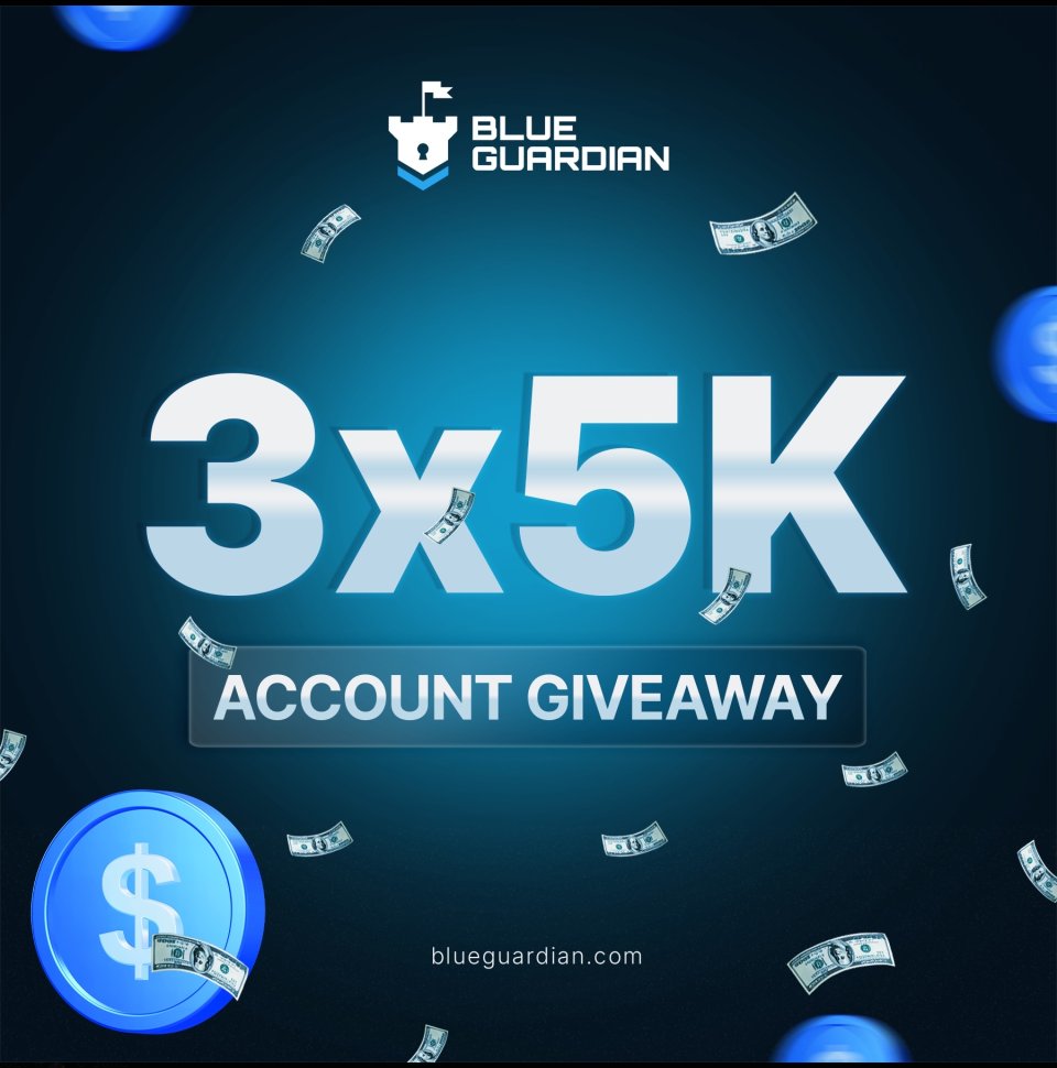 🚨Giveaway Alert🚨

🎉3 X 5K Giveaway🎉

Tasks are a MUST: -

1⃣ Follow <a href="/BlueGuardiancom/">Blue Guardian</a> <a href="/GuardianFutures/">Blue Guardian Futures</a> <a href="/GuardianTvLive/">GuardianTV</a> <a href="/Tradlytics/">Tradlytics</a> 
2⃣ Like, Retweet &amp; Tag 2 traders
3⃣Add <a href="/BlueGuardiancom/">Blue Guardian</a> as your favourite firm at
propfirmmatch.com/favorite-firms

Winners in 72 hours via X picker