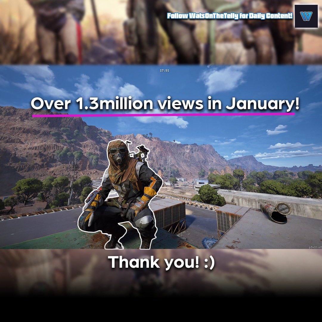 1.3 million views in January. 🎉

Stream numbers up, content numbers best ever. 

Lets go. 😁