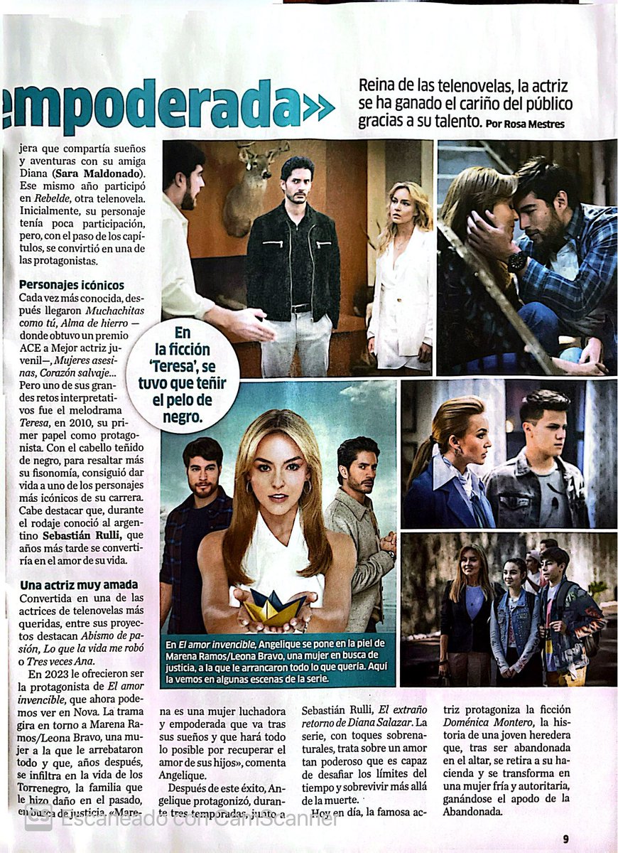 <a href="/sebastianrulli/">Sebastian Rulli</a> <a href="/SoloEsther/">ESTHER</a> Hola Sebas❤️. Por favor ayúdame con RT para que los fans de la talentosa y bella #AngeliqueBoyer en España sepan de esta gran entrevista de esta semana en la revista #Telenovela.