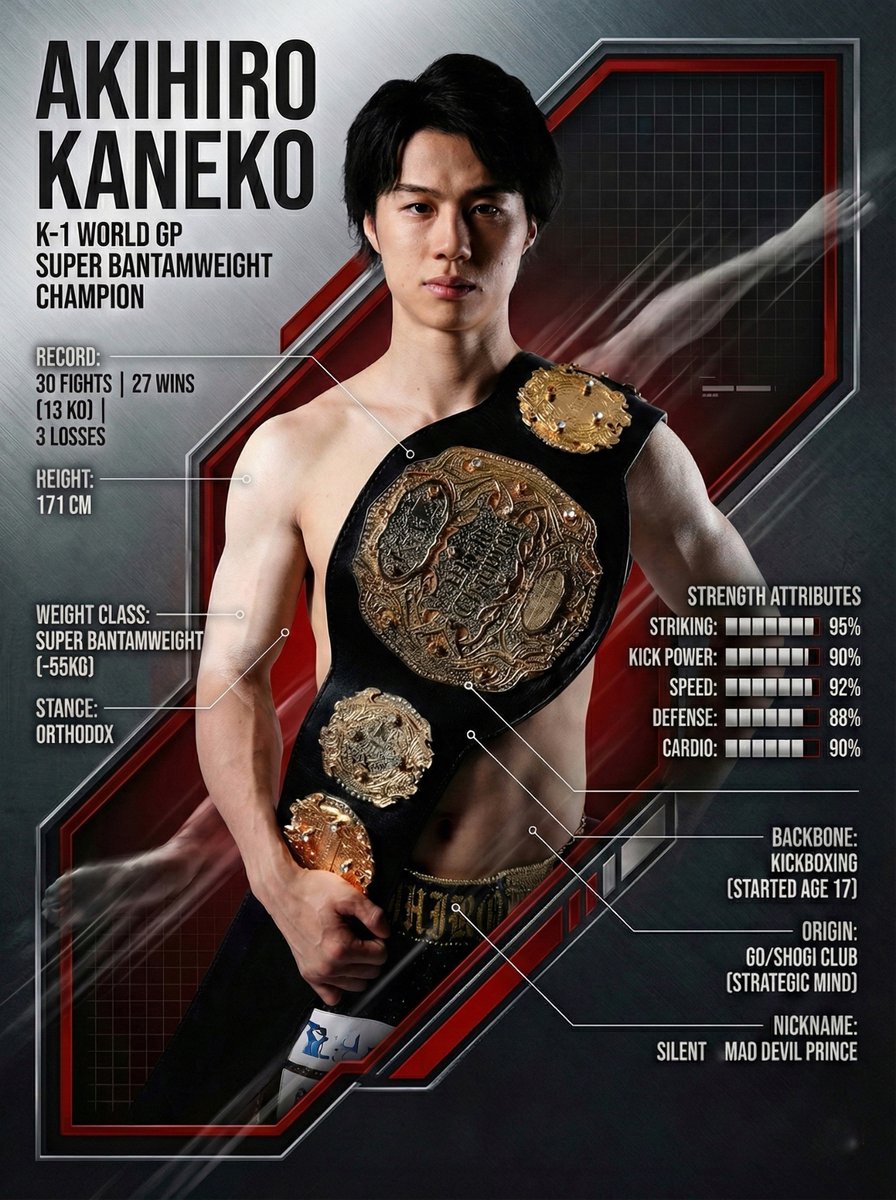 K1WGP 選手紹介】 盤面を支配する「静寂と狂気の悪魔王子」 🇯🇵金子