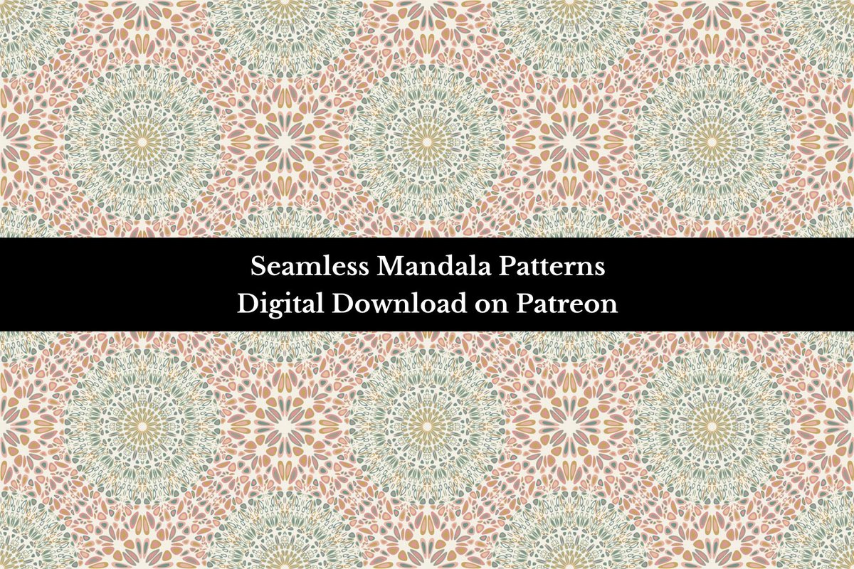DavidZydd's tweet image. Seamless Mandala Patterns - Patreon exclusive: patreon.com/cw/MandalaMagi… #surfacepattern #printdesign #mandalapattern #repeatdesign