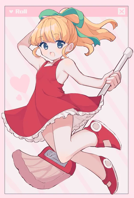 skebでリクエスト頂いたのでロックマンのロールちゃん描きました～!