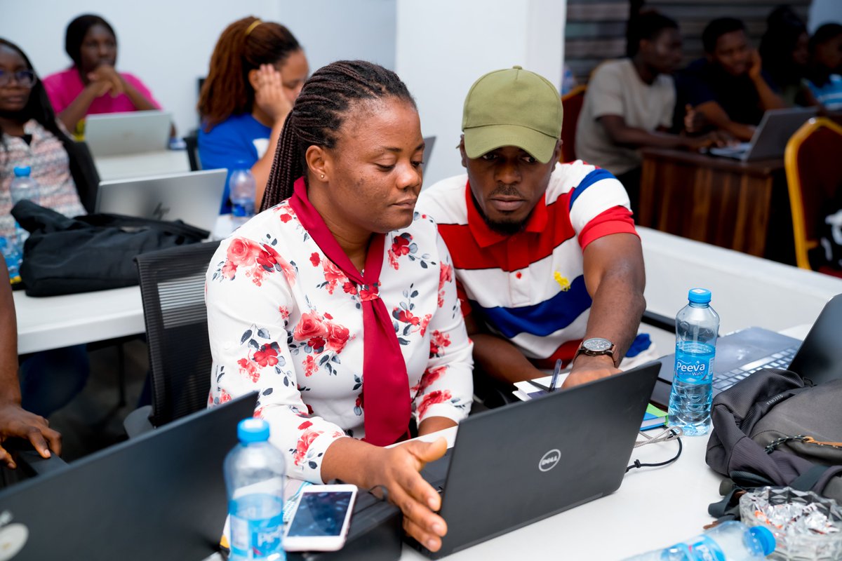 blossomacademy_'s tweet photo. Throwback to the kickoff of the Code4Food Security Fellowship; first in-person sessions, introductions, networking, and the start of Python lessons into AI &amp; Machine Learning.

Grateful to @WFP_Ghana  and @koicagh for their support.

#Code4FoodSecurity #BlossomAcademy #AI #TBT https://t.co/SvCcRh86xB