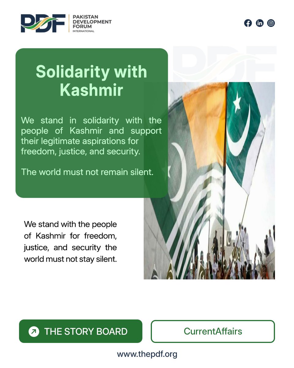 Pdfter's tweet photo. Across borders and beyond politics, we raise our voices for the basic rights, safety, and freedom of the people of Kashmir. Justice delayed is justice denied.
#KashmirDay #WeStandWithKashmir #یوم_یکجہتی_کشمیر https://t.co/jHCuQ8bvKu
