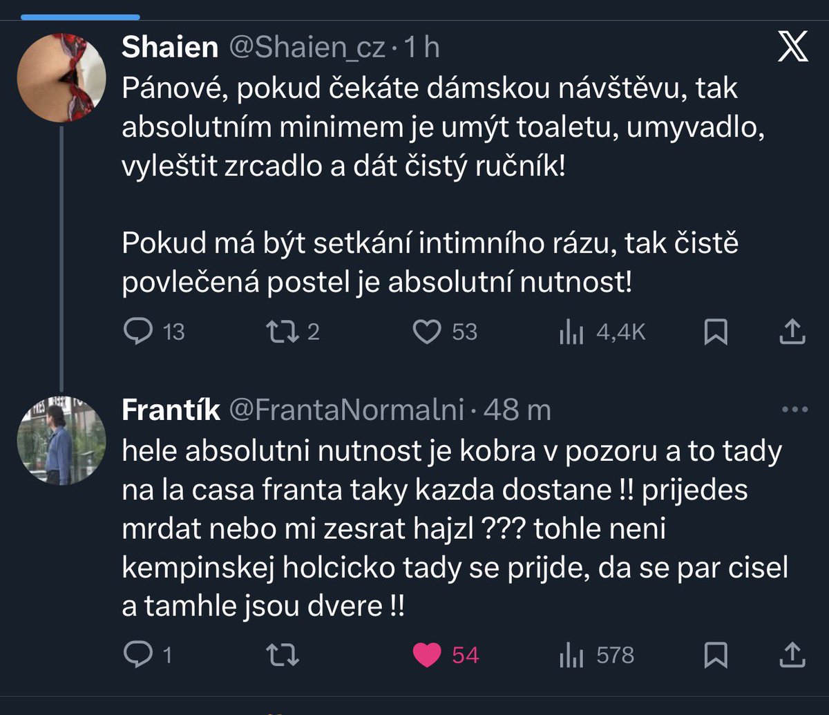 Sice to není pravej Franta, ale stejný bomby jede.😀