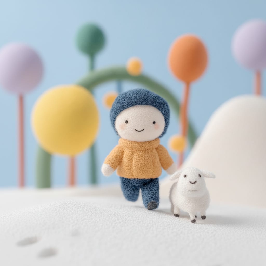 amir0455's tweet photo. In my childhood, it was just me and my little lamb..
we played together, laughed together, and spent our days side by side.

It never spoke,
yet it understood everything.
Being close to me was its happiest game.

Even today, in this quiet image,
I find myself looking for the same thing
my beloved little companion 🤍

I feel truly happy that I can now bring my childhood imagination to life through @brushlessai

#brushlesschallenge