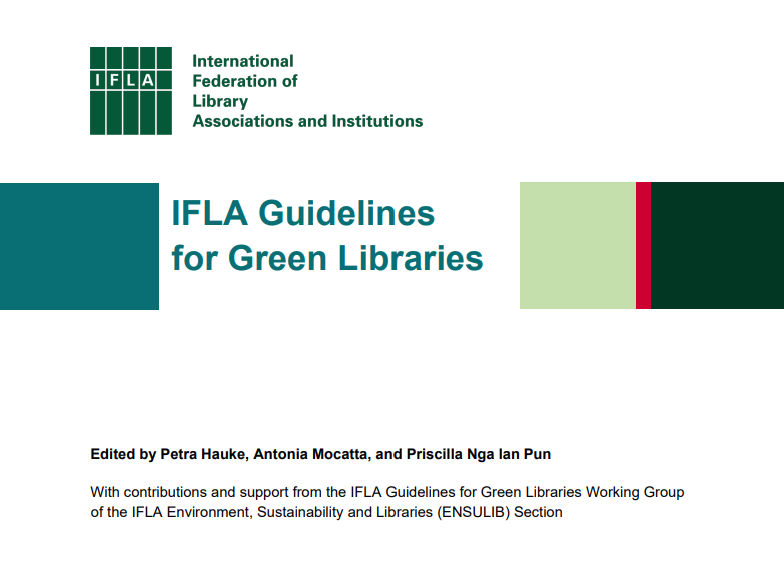 🌱 En enero, la IFLA ha lanzado las 'Guidelines for Green Libraries', una guía clave para impulsar bibliotecas más sostenibles.

Un marco práctico para integrar la sostenibilidad en la gestión, los servicios y los espacios.

📗 repository.ifla.org/rest/api/core/…