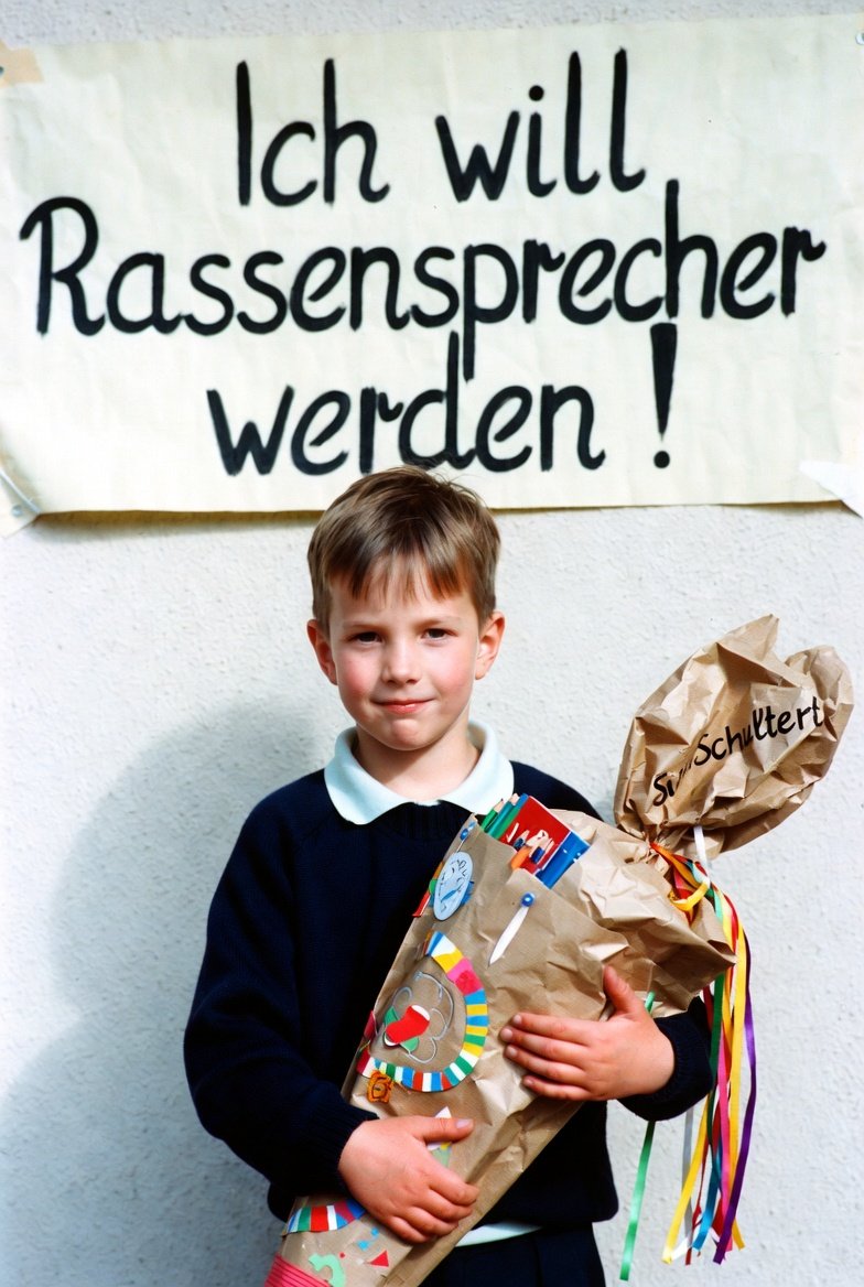 Björn Höcke an seinem ersten Schultag..