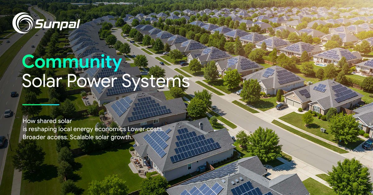 SunpalSolar's tweet photo. Revolutionize Neighborhood Energy!🌞
Discover how community solar systems are transforming economics &amp; access💸💹.
See👀: https://t.co/Qd3oiUpXXn

#CommunitySolar #EnergyRevolution #SunpalSolar https://t.co/YUDumZdX7w