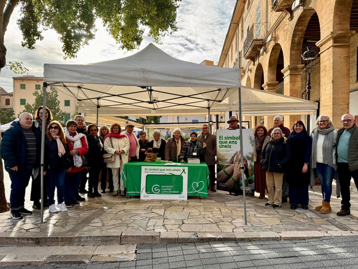 incaciutat's tweet photo. 👉 L'Associació Espanyola Contra el Càncer (AECC) estarà avui al Mercat d'Inca📍 amb motiu del Dia Mundial Contra el Càncer, que es commemora anualment el 4 de febrer 📅

🟢Acosta’t i col·labora! https://t.co/WRtCdNyFsS