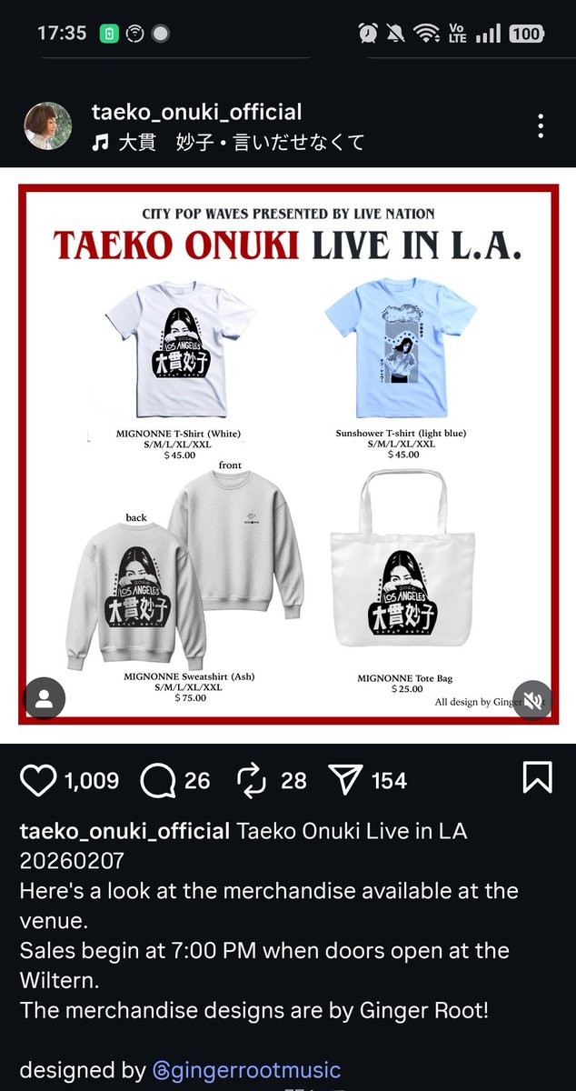 Just like Masayoshi Takanaka''s LA gig, Taeko Onuki's concert