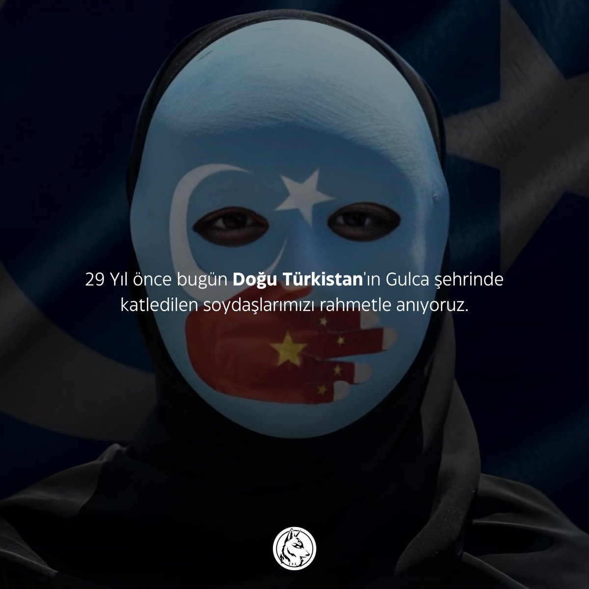 TTAgrup's tweet photo. 29 Yıl önce bugün Doğu Türkistan'ın Gulca şehrinde katledilen soydaşlarımızı rahmetle anıyoruz. https://t.co/V3jbMdRQ1E