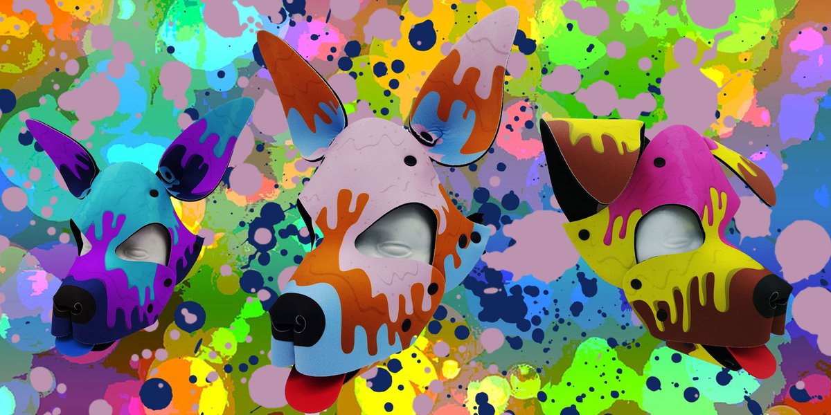 wruffstuff's tweet image. WAM pup hood in any three colours (plus boopable nose colour) 
wruffstuff.com/puphoods/wam-p…
#wam #wetandmessy #pupplay #gunge #humanpuppies #puphoods