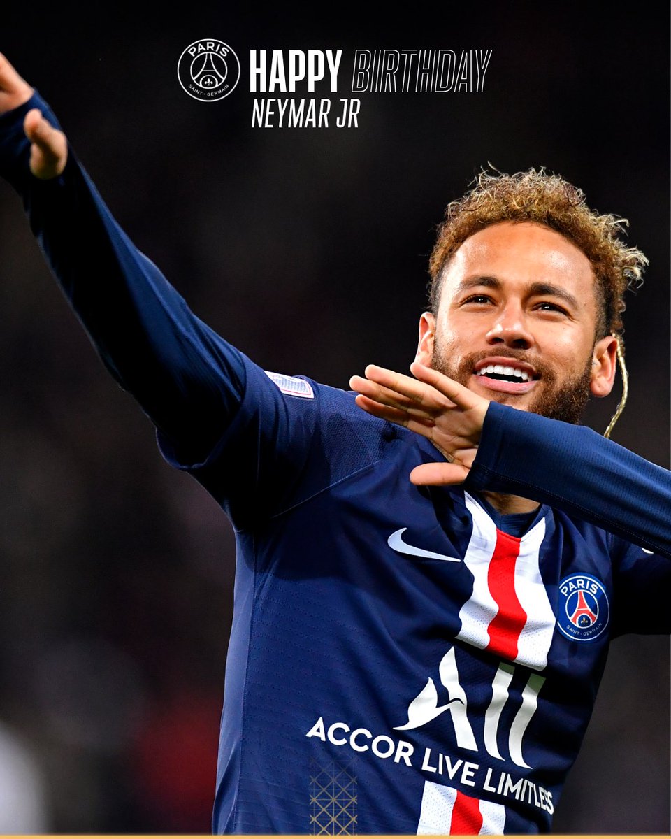 🎂 Joyeux anniversaire <a href="/neymarjr/">Neymar Jr</a> ! ❤️💙