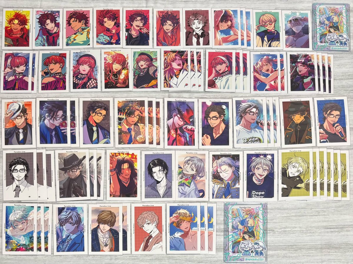 ayakoha2727's tweet photo. 【交換・譲渡】パラライ Gプリ プロフィールカード プロカ

譲:
アレン、夏準、アン
直明、匋平、リュウ、四季
依織、善、北斎、紗月、玲央
智生、晴臣
憧吾、斗真、葵、甘太郎
東夏、忠成
京、イツキ、ロクタ
紫音、賢太

求:珂波汰、那由汰>定価＋送料

郵送/異種交換相談可

↓リプに続きます。 https://t.co/mQErW7Fl3L