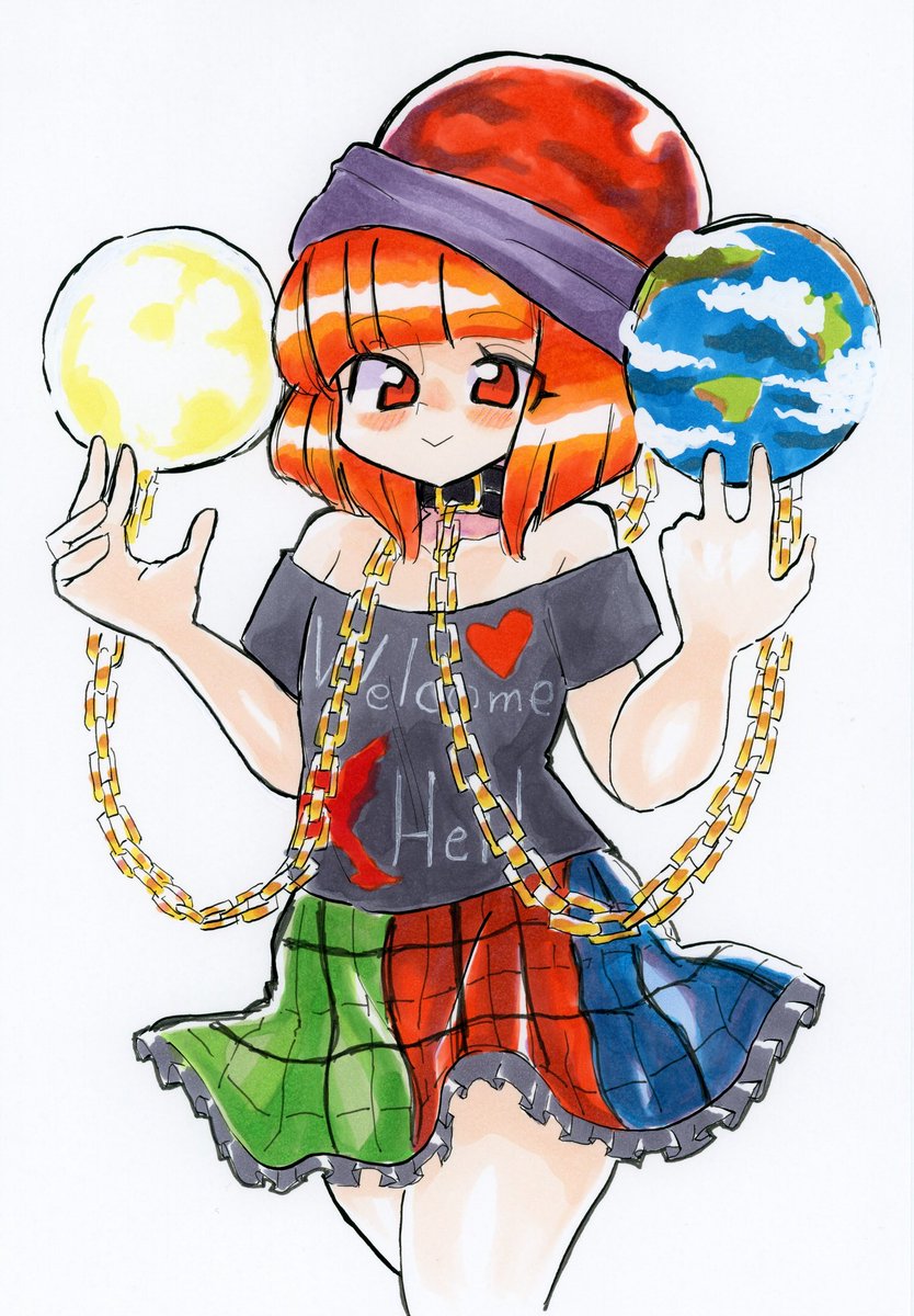 納品絵
前下がりボブ風なヘカーティア 