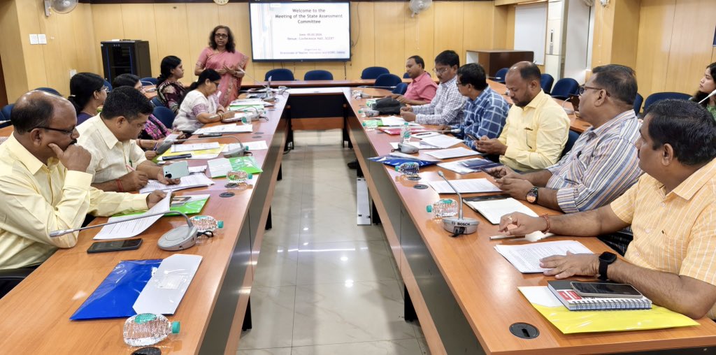 SMEOdisha's tweet photo. The State Assessment Committee meeting was convened today under the chairmanship of the Director, TE&SCERT.

During the meeting, the Committee reviewed and finalized the Holistic Progress Card for the Foundational, Preparatory and Middle Stages, aligning assessment practices with a holistic and learner-centric approach. The Committee also finalized the remedial programme guidelines for Grades V and VIII, aimed at strengthening learning outcomes.

#SchoolEducation #AssessmentReforms #NEP2020
