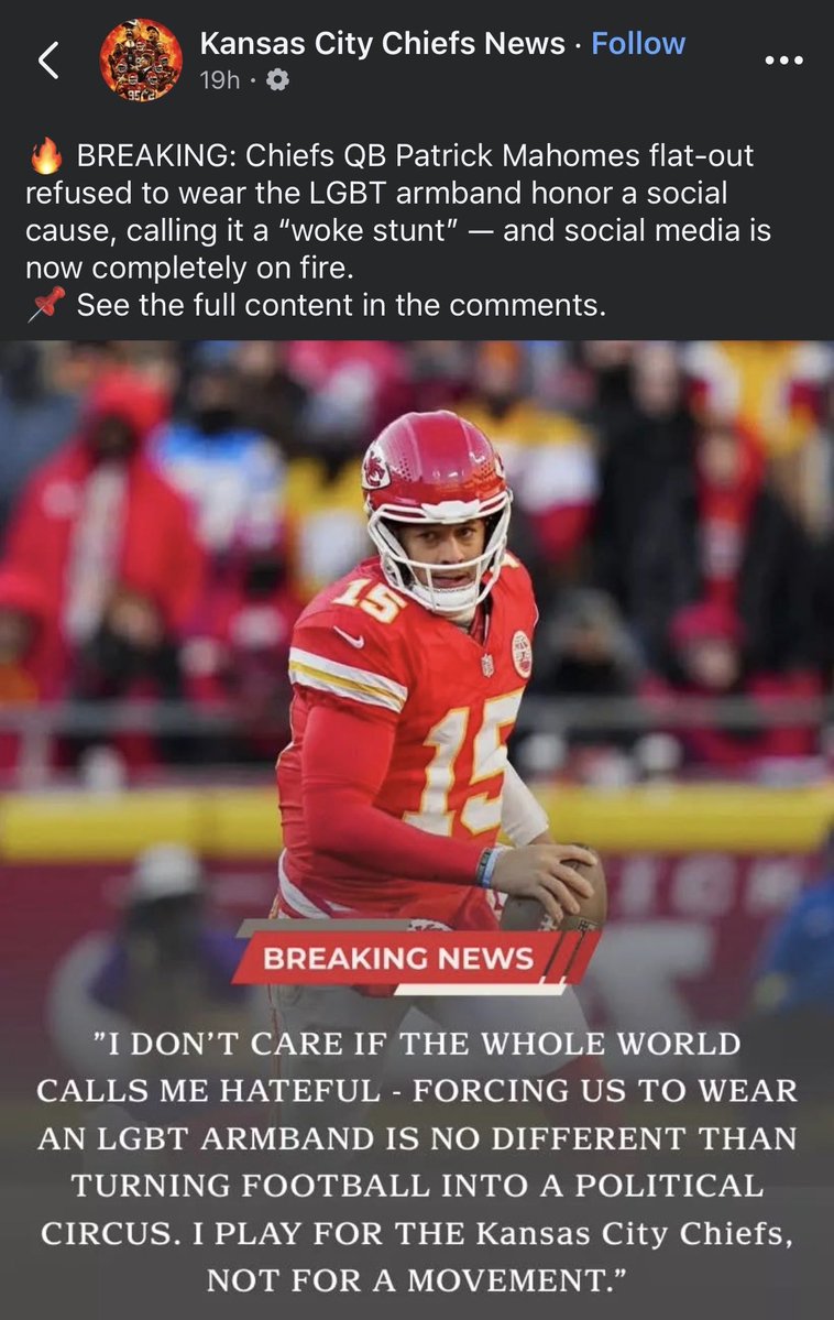 TommerTime's tweet image. Had to do my monthly check-in on chiefs Facebook 🫡