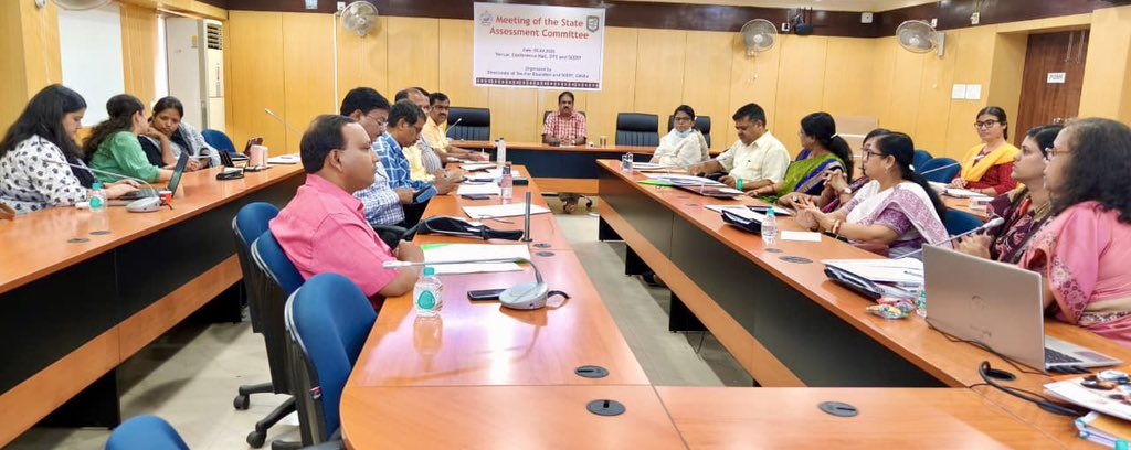 SMEOdisha's tweet photo. The State Assessment Committee meeting was convened today under the chairmanship of the Director, TE&SCERT.

During the meeting, the Committee reviewed and finalized the Holistic Progress Card for the Foundational, Preparatory and Middle Stages, aligning assessment practices with a holistic and learner-centric approach. The Committee also finalized the remedial programme guidelines for Grades V and VIII, aimed at strengthening learning outcomes.

#SchoolEducation #AssessmentReforms #NEP2020