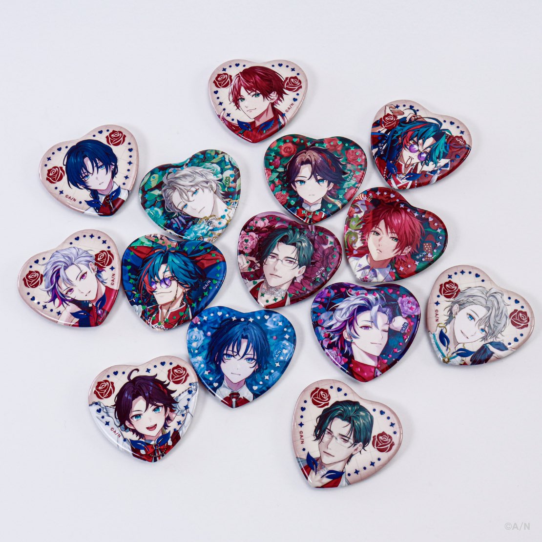 明那のハートの缶バッジ増えるの嬉しすぎる😻❤️🌶️